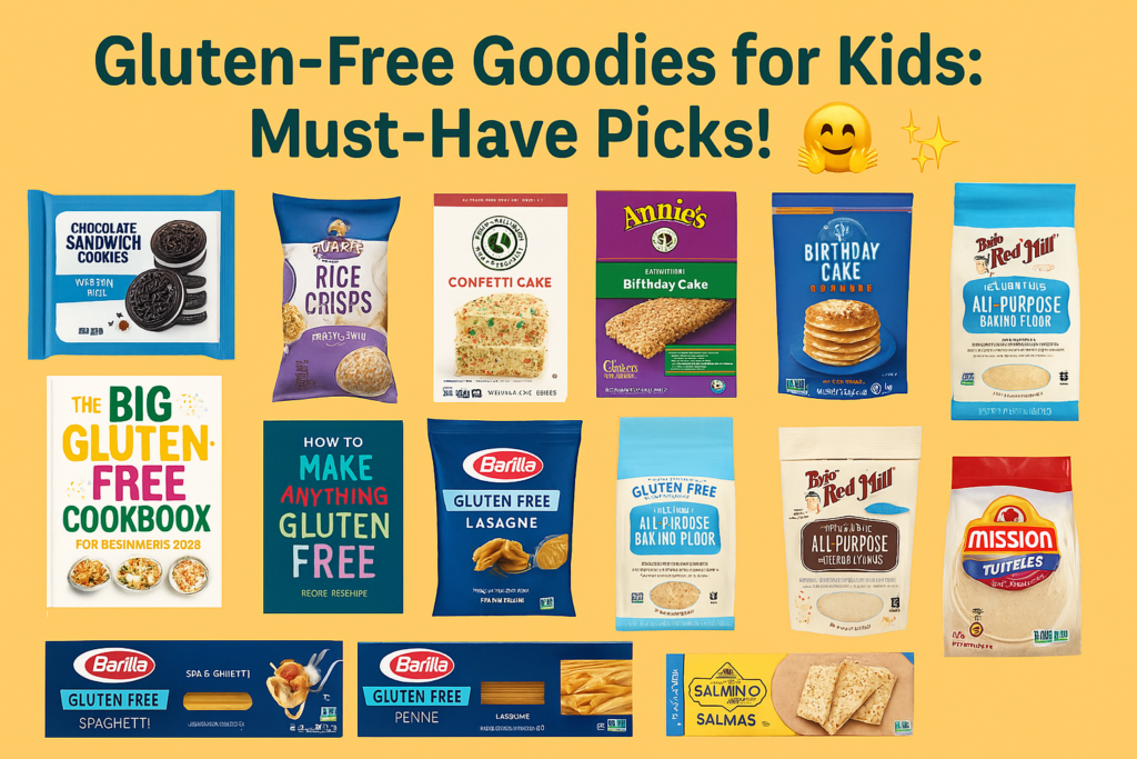 Thumbnail image promoting allergy-friendly snacks for kids, including gluten-free, egg-free, and nut-free treats